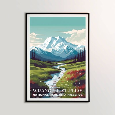 Wrangell-St. Elias National Park and Preserve Poster, Travel Art, Office Poster, Home Decor | S3 - image2